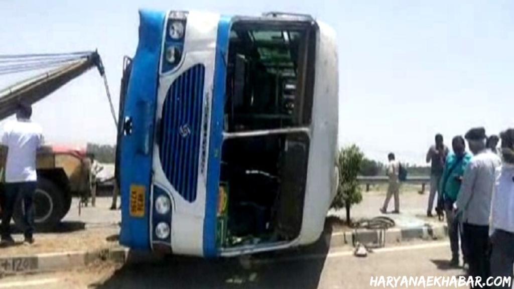 भिवानी ब्रेकिंग न्यूज़: हरियाणा रोडवेज की बस व् कार के बीच बड़ा हादसा Haryana Roadways Bus Palti
