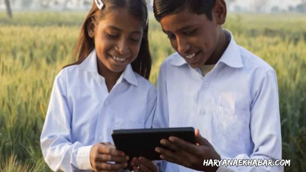 हरियाणा सरकार ने स्कूली छात्रों को मुफ्त टैबलेट देने किए आरंभ, जानिए कब और किसे मिलेंगे STUDENT WITH MOBILE