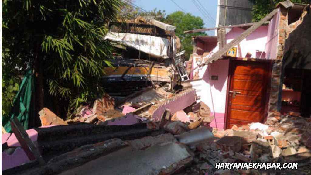 घर में धमाके के बाद उठा परिवार, बेडरूम में खड़ा था ट्रक truck