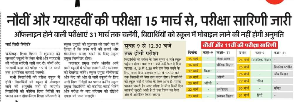 9वीं और 11वीं कक्षा की परीक्षा के लिए डेट शीट जारी, अभी देखे WhatsApp Image 2021 02 27 at 11.26.24 AM 1