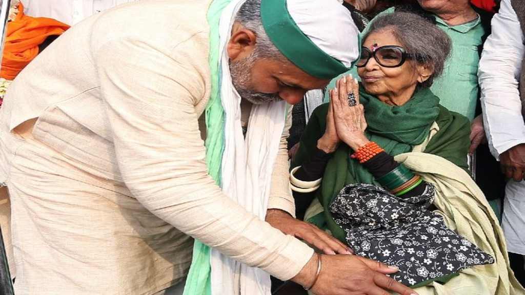 किसान आंदोलन के समर्थन में आई महात्मा गांधी की पोती, पहुंचीं गाजीपुर बॉर्डर gandhi poti