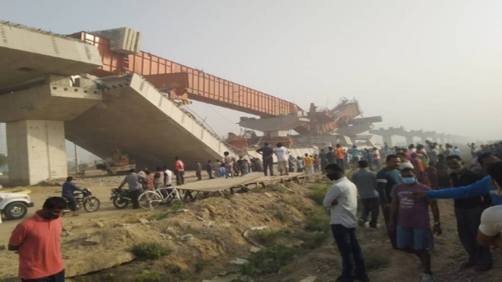 होलिका दहन के दिन बड़ा हादसा, गुरुग्राम-द्वारका एक्सप्रेसवे पर गिरा फ्लाईओवर का हिस्सा gurugram latest news