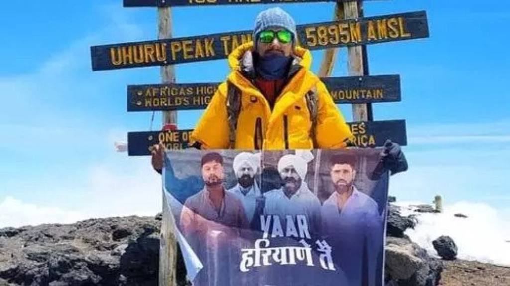 विश्व रिकार्ड: हिसार के रोहताश खिलेरी ने फतह की किलिमंजारो, 24 घंटे चोटी पर रूके भी रहे haryana boy climbed everest