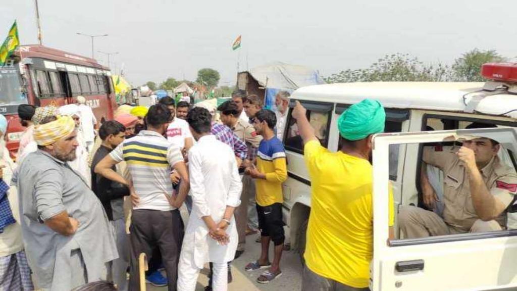 kisan aandolan accident