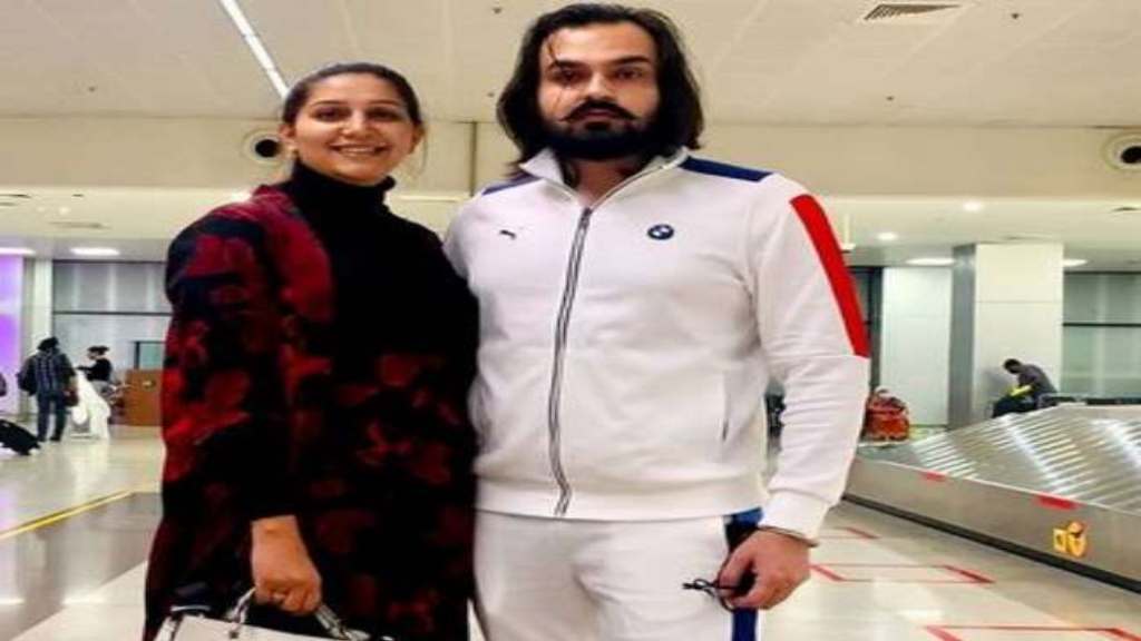 सपना चौधरी पति वीर साहू संग पहुंची गोवा घूमने, तस्वीर हो रही वायरल sapna chaudhary