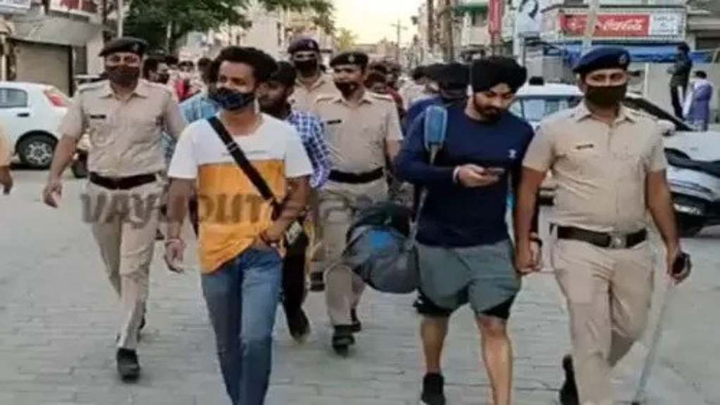 शटर लगाकर जिम में कसरत कर रहे थे युवक, जाने फिर क्या हुआ ambala gym news
