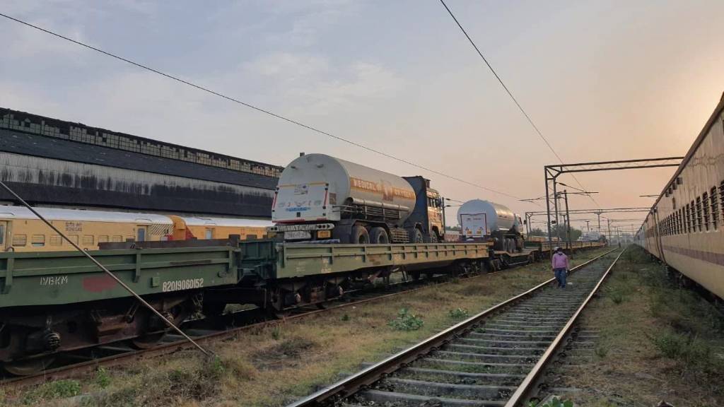 ट्रेन के जरिए हरियाणा को जल्द मिलेगी ऑक्सीजन की खेप, ऑक्सीजन एक्सप्रेस रवाना oxigen