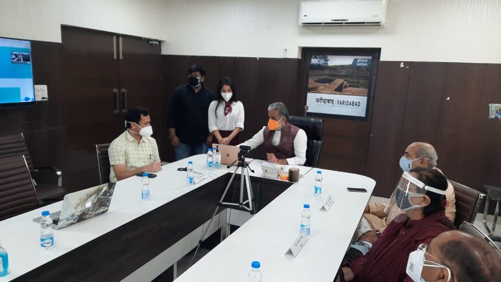 फरीदाबाद में महामारी से जुड़ी सारी जानकारी एक ही पोर्टल पर उपलब्ध, कृष्ण पाल गुर्जर ने बटन दबा की लॉन्च faridabad corona website