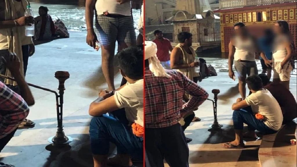हरिद्वार: हर की पौड़ी पर हरियाणा के युवकों ने गुड़गुड़ाया हुक्का, किन्नरों का हुलिया बनाकर कर रहे थे नौटंकी har ki pauri haryana