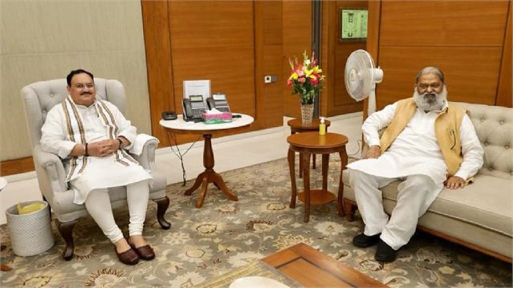 हरियाणा: गृहमंत्री के तेवर एक बार फिर तीखे, गृह सचिव के कामकाज पर उठाया सवाल jp nadda anil vij