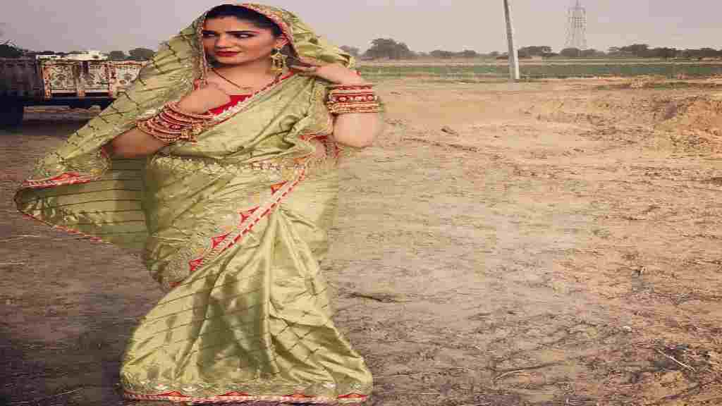 ग्रीन साड़ी में बेहद खूबसूरत नजर आई सपना चौधरी, शेयर की अपनी नई तस्वीरें sapna chaudhary 2