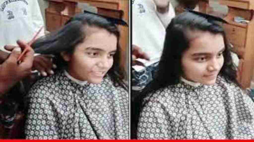11वीं कक्षा की छात्रा ने कैंसर पीड़ितों की मदद के लिए, दान किए ढाई फुट लंबे बाल sirsa news