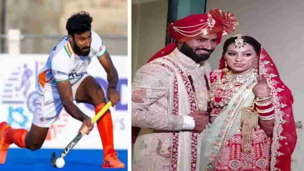 टोक्यो ओलम्पिक पदक विजेता हॉकी खिलाड़ी सुरेन्द्र पालड़ ने किसान की बेटी संग लिए सात फेरे, डीजे की धुन पर जमकर नाचे बाराती surneder palar