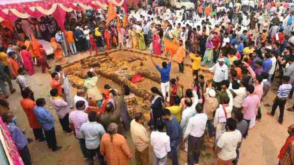 हरियाणा: नमाज वाली जगह पर बीजेपी नेता ने की गोवर्धन पूजा, सियासत गरमाई gurugram news 3