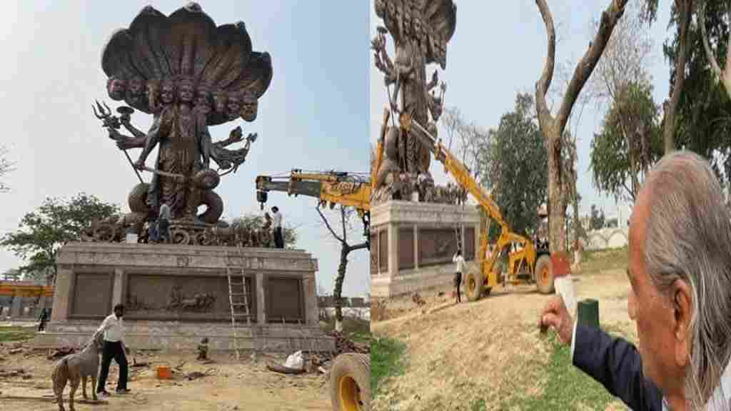 कुरुक्षेत्र में 3D लाइटिंग से चमकेगा 'भगवान श्रीकृष्ण' स्वरुप, फाइनल टच देने का काम शुरू kurukshetra