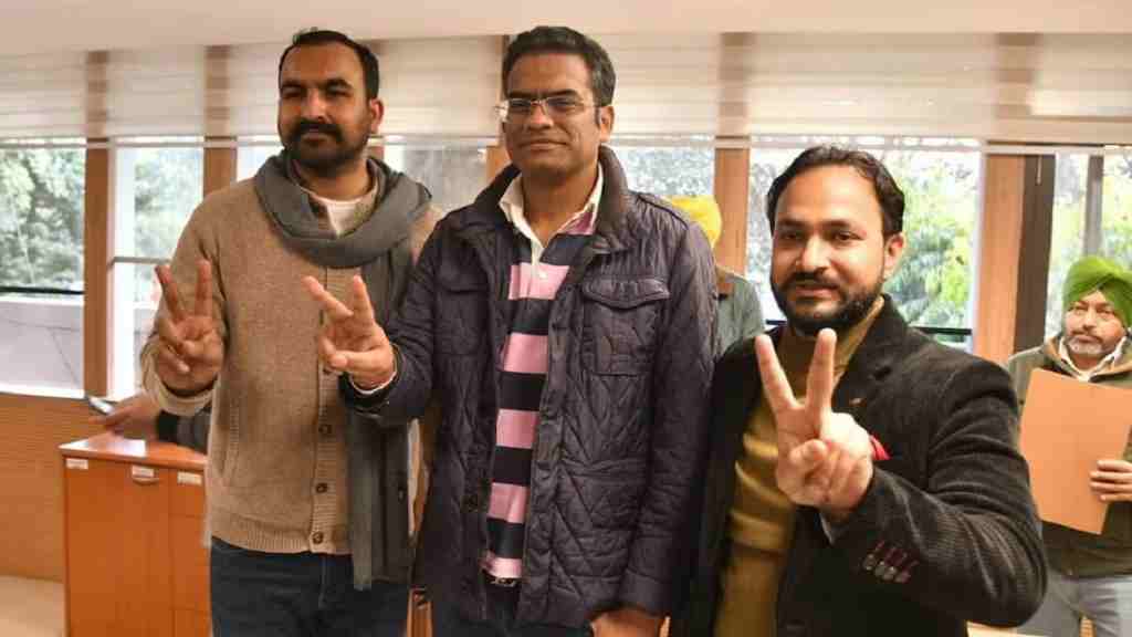 चंडीगढ़ मेयर चुनाव में BJP ने मारी बाजी, 15 वोट लेकर अनूप गुप्ता बने महापौर maeyar Anup gupta