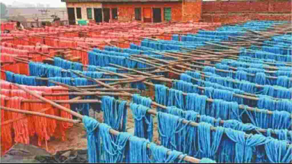 पानीपत के रंगीन धागे की दुनियाभर में धूम, उत्पादन तकनीक ऐसी की रोज करोड़ों लीटर पानी की बचत Panipat Dhaga