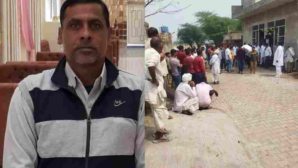 लहलहाती सरसों पर ओलावृष्टि देख किसान को आया हार्ट अटैक, खेत में ही गई जान Rewari Kisan Dead