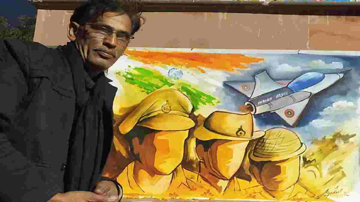 पेंटिंग की दुनिया के बादशाह हैं रेवाड़ी के एसके राजोतिया, बनाई दुनिया की सबसे लंबी पेंटिंग SK Rajotia Rewari Painter