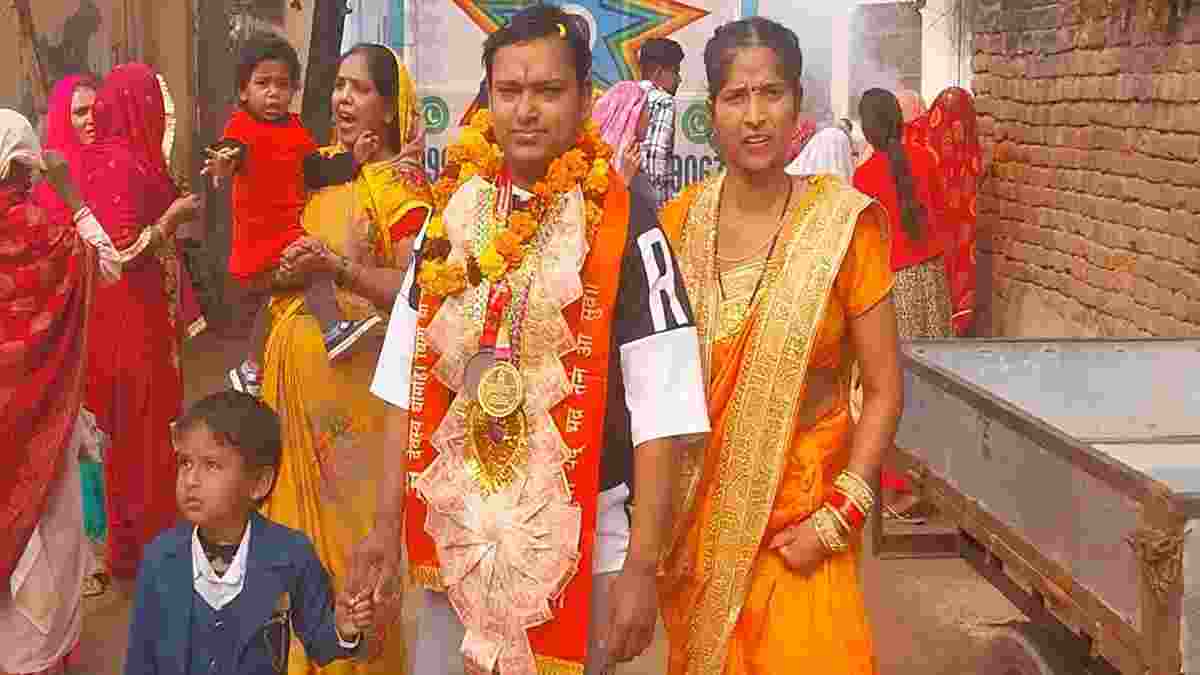 हरियाणा की बेटी संगम ने रचा इतिहास, 420 किलोग्राम वजन उठाकर जीता गोल्ड मेडल Palwal Sangam