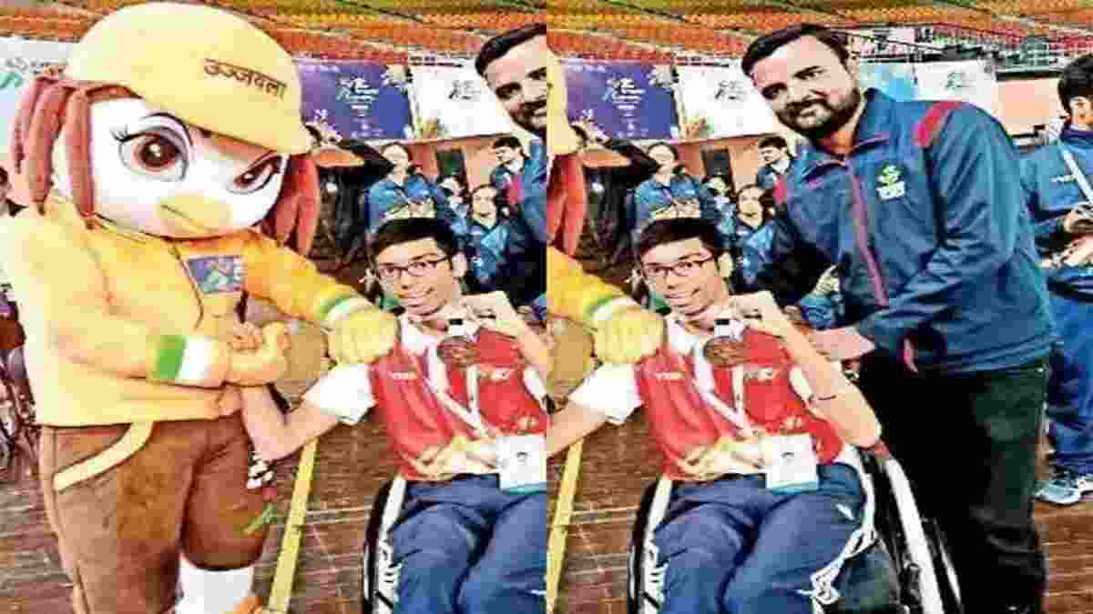 खेलो इंडिया पैरा गेम्स में हरियाणा के लक्ष्य ने जीता मेडल, 102 डिग्री बुखार में भी नहीं हारी हिम्मत Lakshya Faridabad