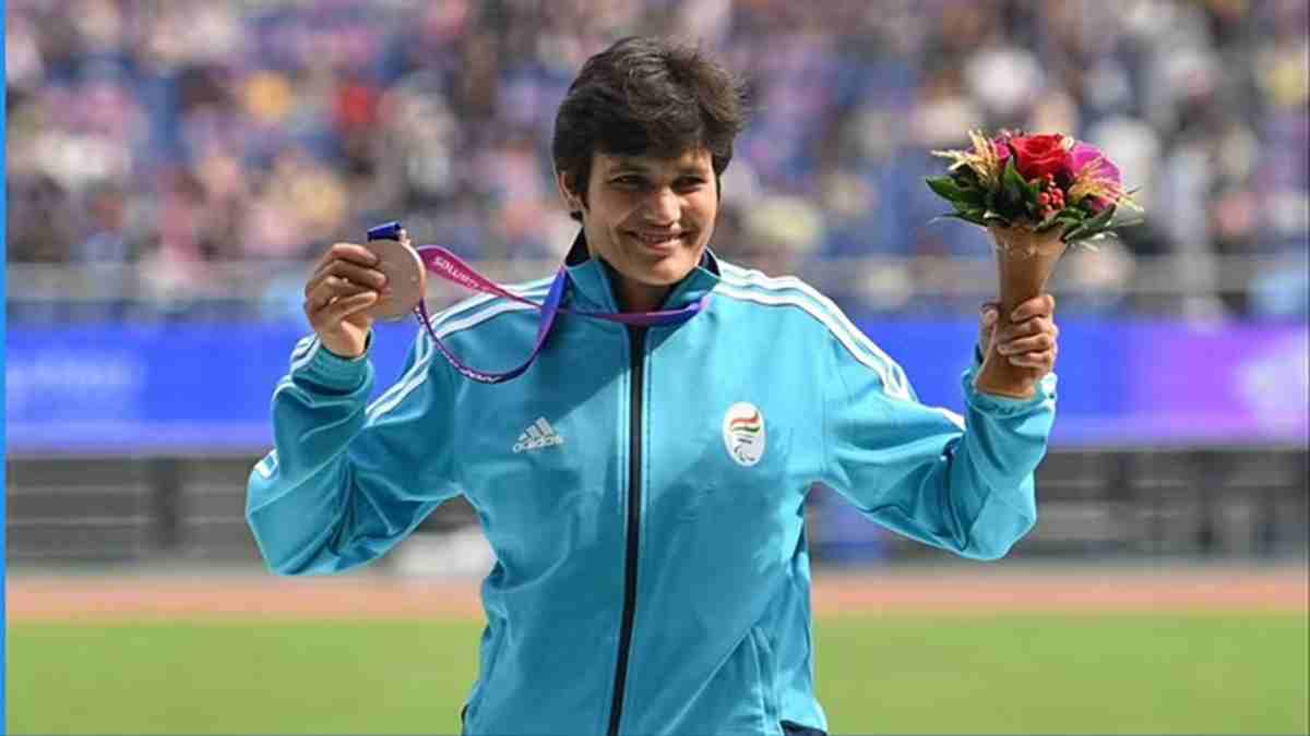 हरियाणा की बेटी पूजा ने खेलों इंडिया पैरा गेम्स में जीता कांस्य पदक, परिवार में छाई खुशियां Puja Jhajjar Games Khelo India