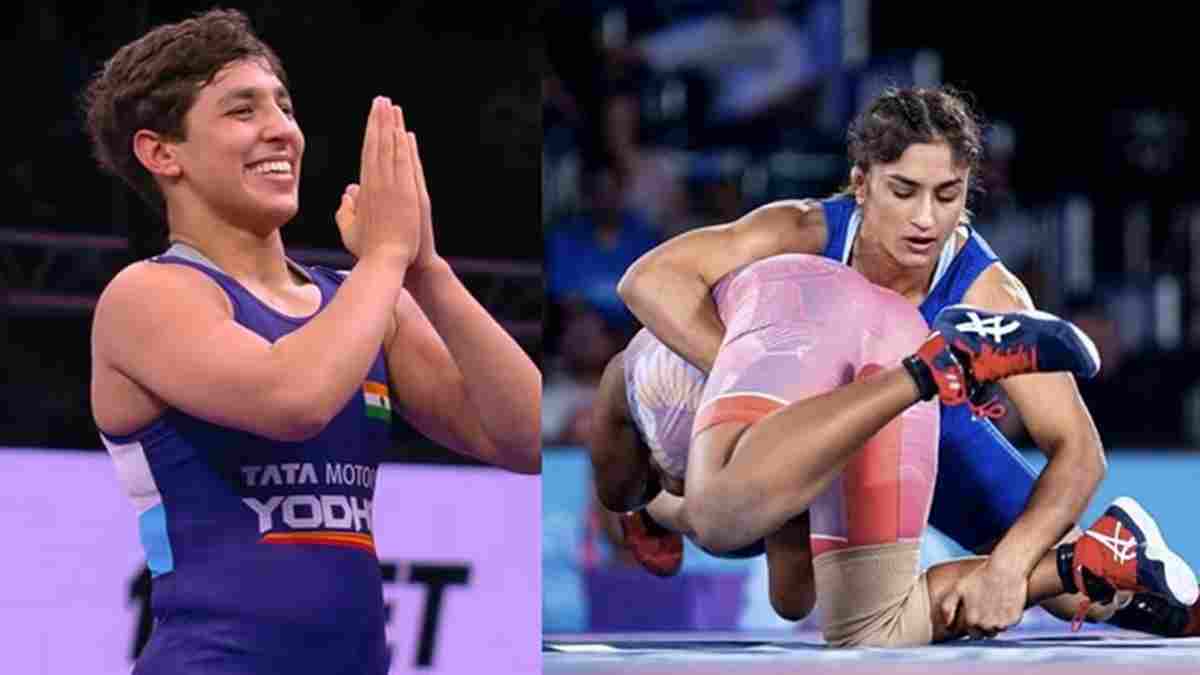 पेरिस ओलम्पिक में दिखेगा हरियाणा की छोरियों का जलवा, 4 पहलवानों ने हासिल किया कोटा Anshu Malik Vinesh Phogat