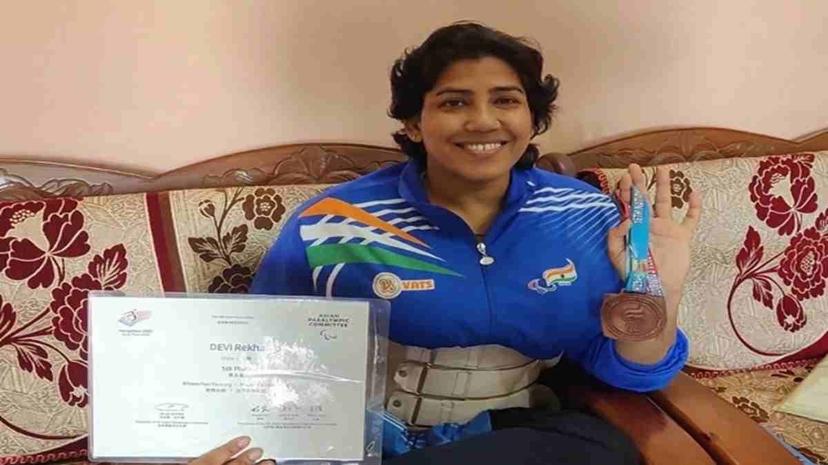 हरियाणा की दिव्यांग खिलाड़ी रेखा ने नेशनल गेम्स में जीते 3 पदक, ओलम्पिक में पदक जीतना अगला टारगेट Rekha Devi Chrkhi Dadri