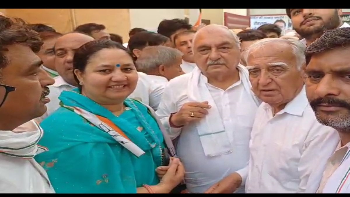 हरियाणा में JJP को एक और बड़ा झटका, महिला मोर्चा प्रदेश उपाध्यक्ष ने थामा कांग्रेस का दामन Krishna Bhati