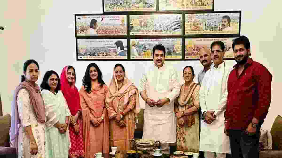 हरियाणा की राजनीति में बड़ी हलचल, कुलदीप बिश्नोई से मिली INLD प्रत्याशी सुनैना चौटाला Kuldeep Bishnoi Sunaina Chautala