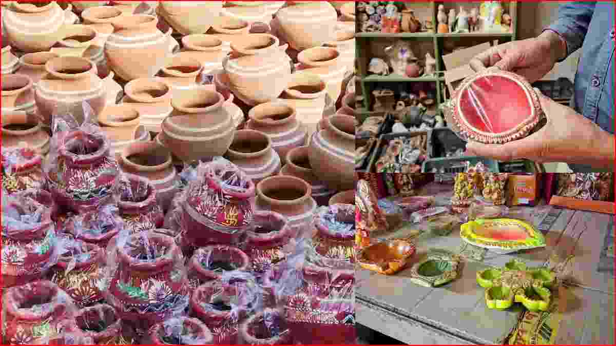 रोहतक और झज्जर में बने दीयों की बढ़ी डिमांड, इन्हीं से जगमग होगी गुजरात और मुंबई की दिवाली Deepak Diya Deepawali Diwali