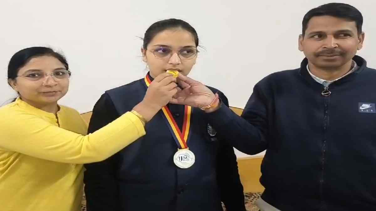 शिक्षा क्षेत्र में हरियाणा की बेटी भव्या ने बढ़ाया हिंदुस्तान का गौरव, IJSO प्रतियोगिता में जीता गोल्ड मेडल Bhavya Gunwal Mahendragarh