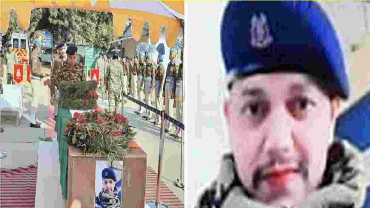 एक सप्ताह पहले छुट्टी काट कर लौटा जींद का सीआरपीएफ जवान शहीद, सैन्य सम्मान के साथ हुई अंतिम विदाई Narender CRPF Martyr