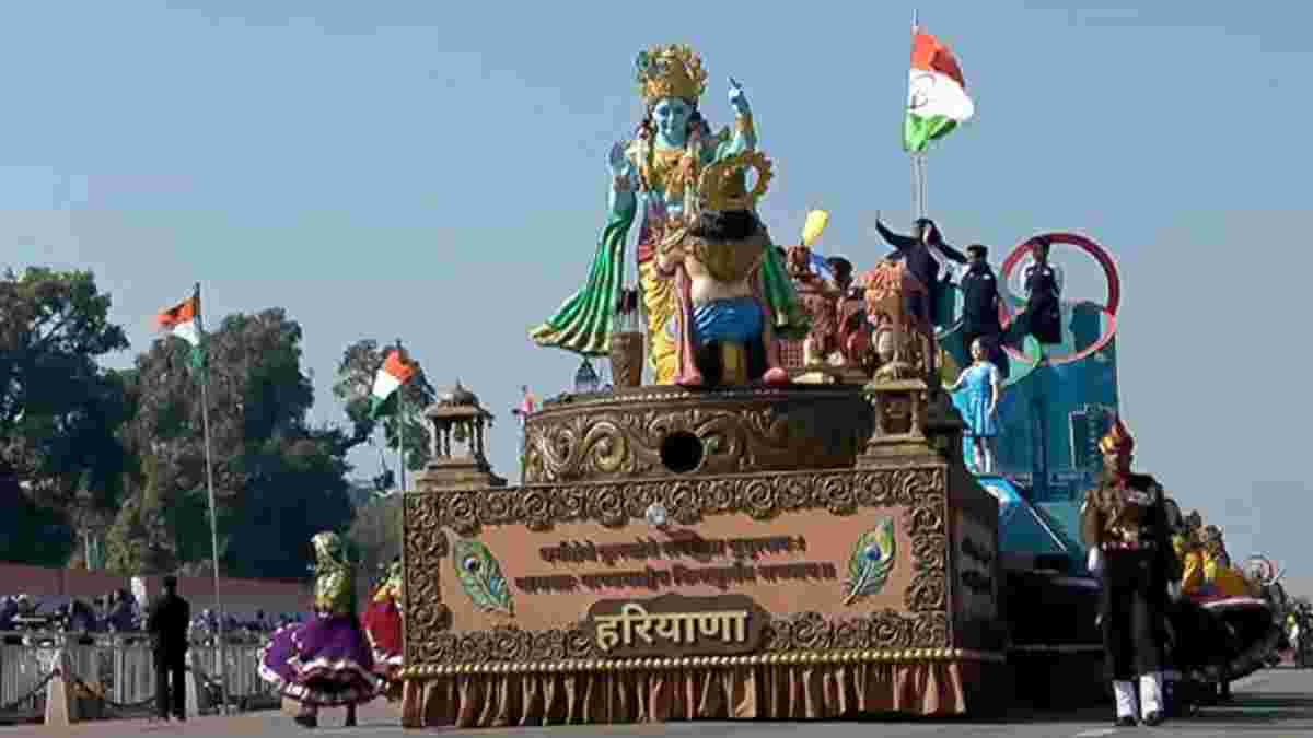 गणतंत्र दिवस पर हरियाणा की भव्य झांकी, दिखी महाभारत की गूंज; यहाँ पढ़ें खास बातें Haryana Jhanki Republic Day 2025