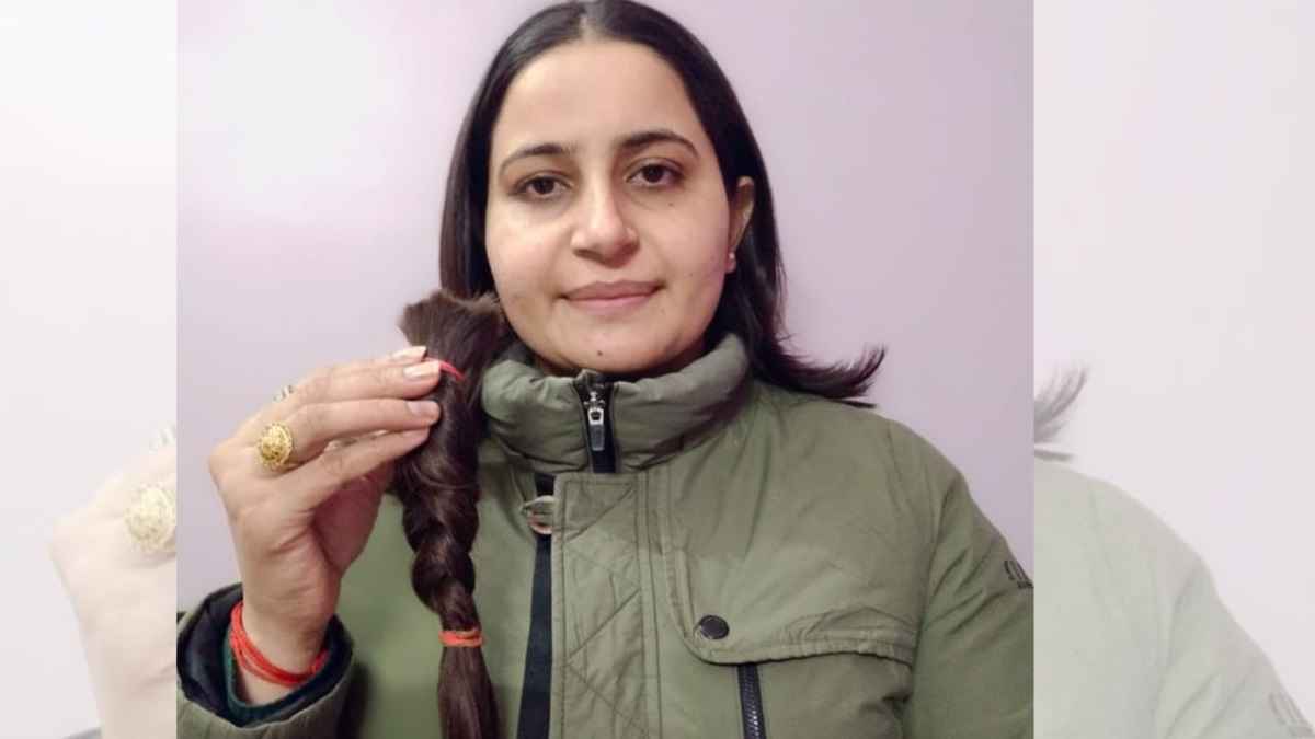हरियाणा की पारूल दहिया ने कायम की समाजसेवा की मिसाल, कैंसर पीड़ितों के लिए दूसरी बार दान किए अपने बाल Page 2 compressed