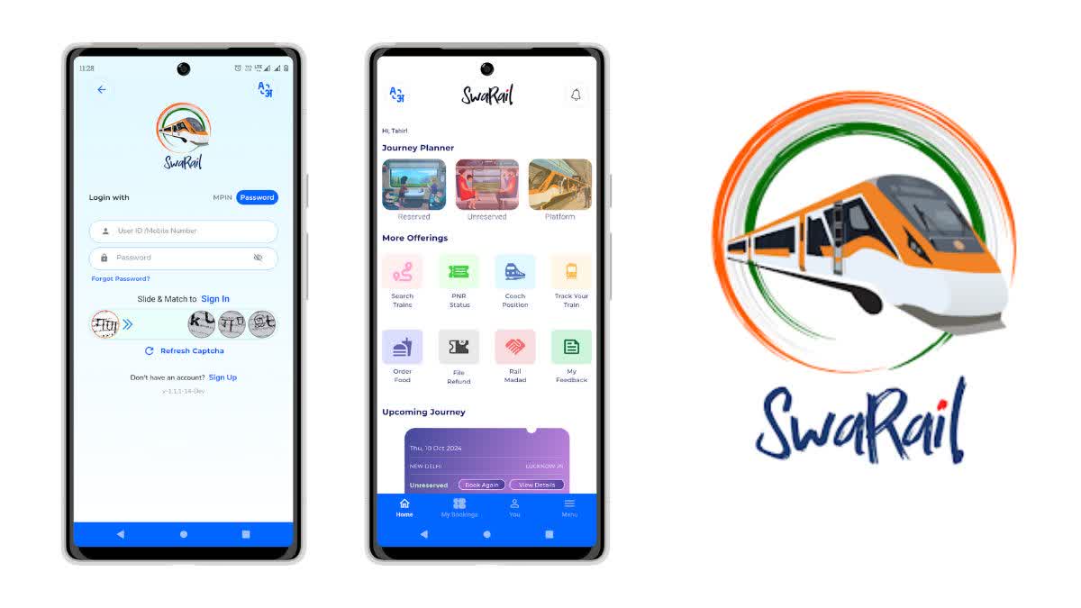 भारतीय रेलवे की नई सुपर ऐप्लिकेशन लांच, ट्रेन से जुड़ी सभी सेवाएं अब एक ही प्लेटफॉर्म पर होगी उपलब्ध Swa Rail Indian Railways Train