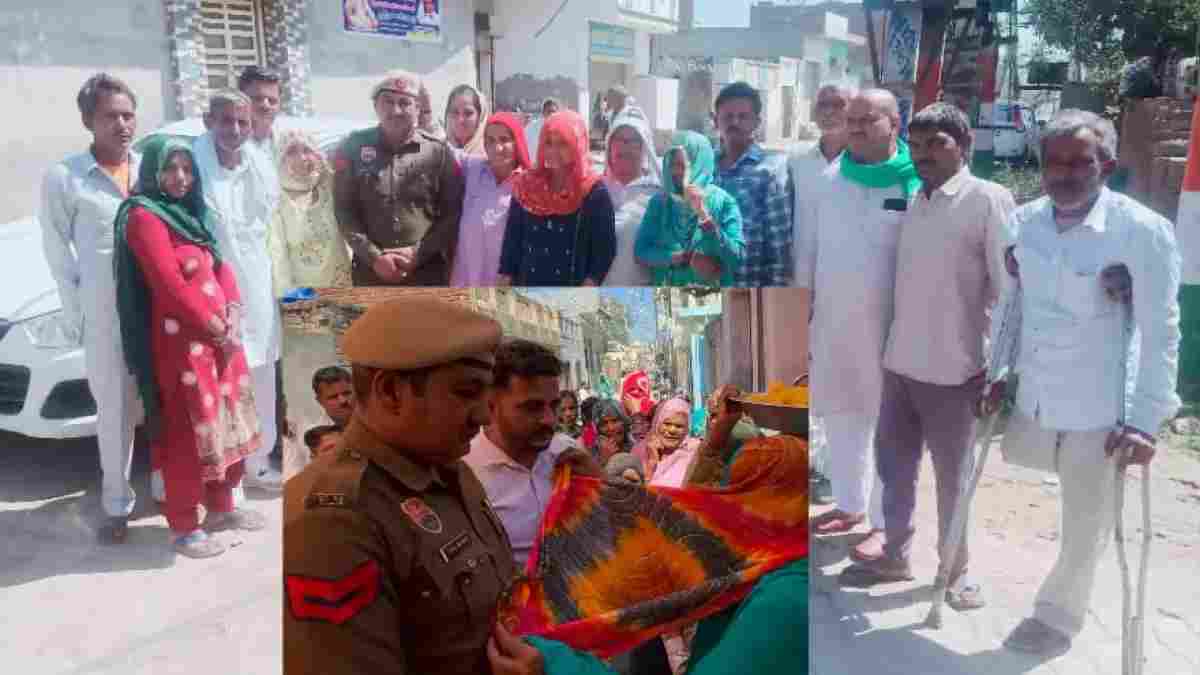 हरियाणा पुलिस के जवान और किसानों की सराहनीय पहल, बिन भाईयों की बाल्मीकि बहन का भरा भात Kaithal Police Shadi