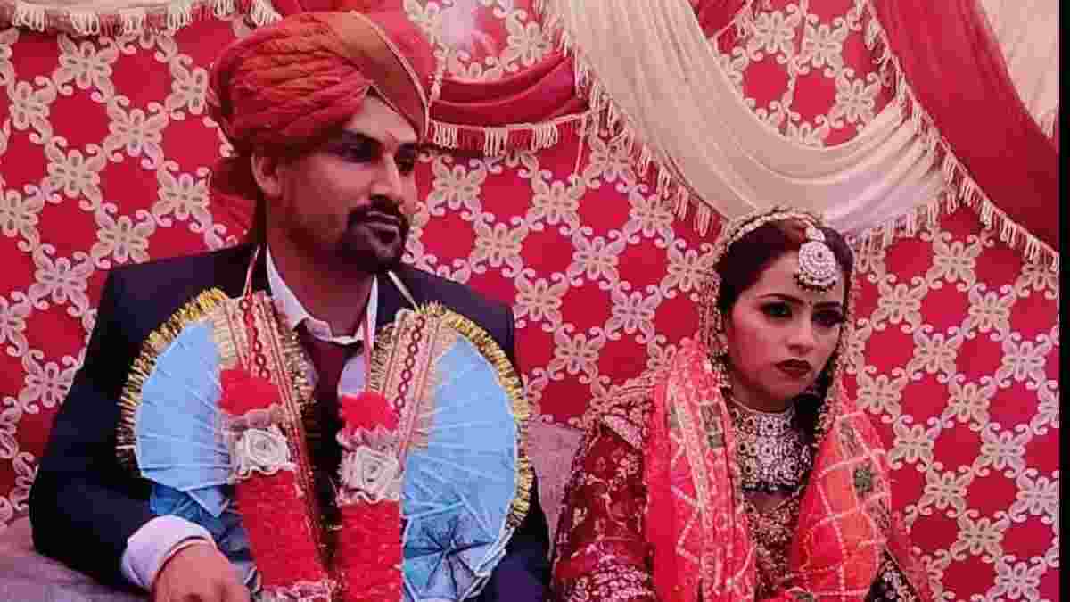 हरियाणा में दूल्हा बने पुलिस कर्मचारी ने पेश की मिसाल, 1 रूपया और नारियल लेकर रचाई शादी Kaithal Shadi Marraige