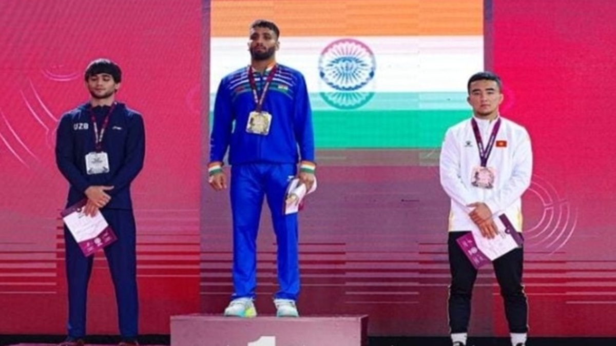 वियतनाम में छाया चरखी दादरी का पहलवान सुजित कलकल, 10-0 के विशाल अंतर से जीता गोल्ड मेडल Sujeet Kalkal