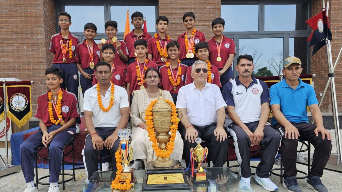 ऑल इंडिया नेशनल गेम्स में सैनिक स्कूल खारा- खेड़ी का जलवा, ओवरआल चैंपियंस ट्रॉफी का बना विजेता Fatehabad School