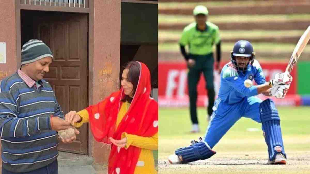 भारत- पाकिस्तान क्रिकेट वर्ल्ड कप मैच में छाया झज्जर का कनिष्क, हरफनमौला प्रदर्शन से जीता मैन ऑफ द मैच Kanishk Chauhan Jhajjar