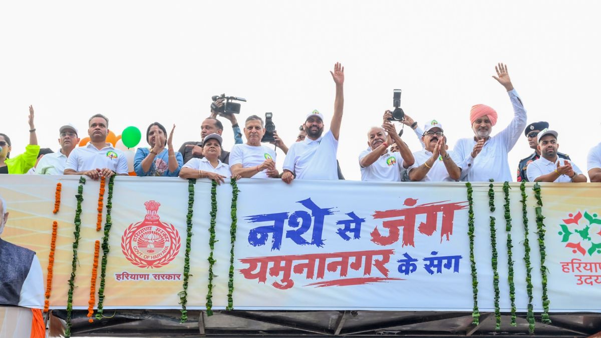 यमुनानगर में नशे के खिलाफ दौड़े हजारों युवा, CM नायब सैनी ने विजेताओं को दिए 1 लाख Nasha Mukti Abhiyan