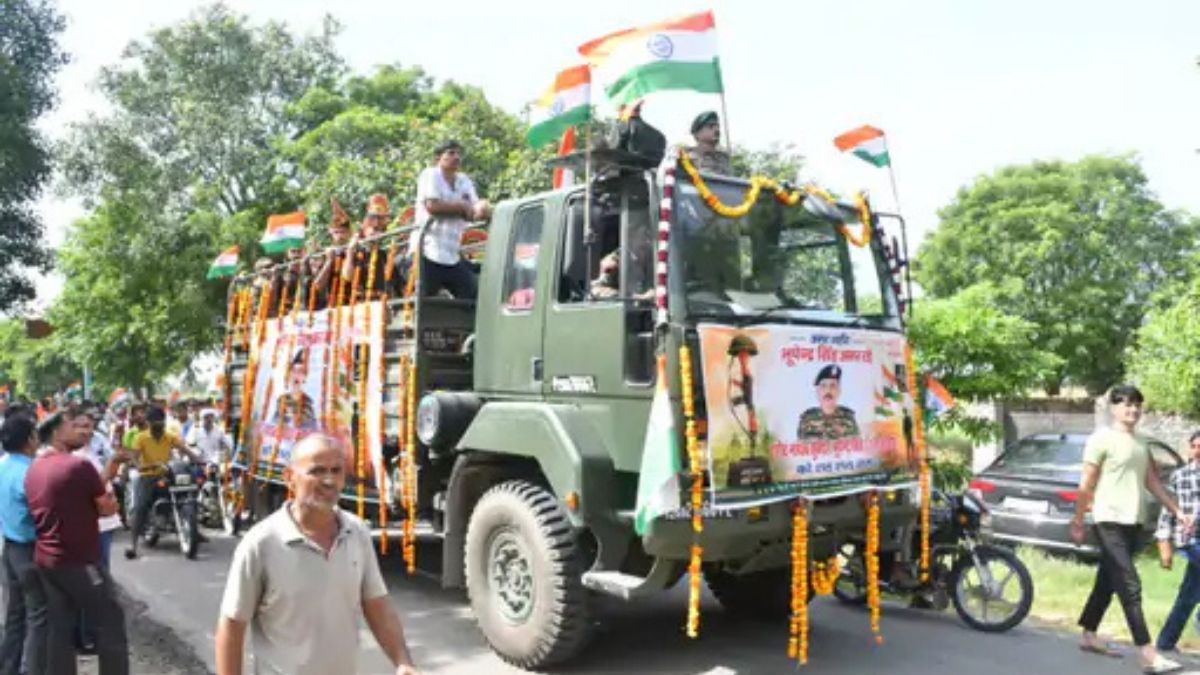कुपवाड़ा में ड्यूटी के दौरान शहीद हुए नारनौल के नायब सूबेदार, राजकीय सम्मान के साथ अंतिम विदाई Narnaul Shahid